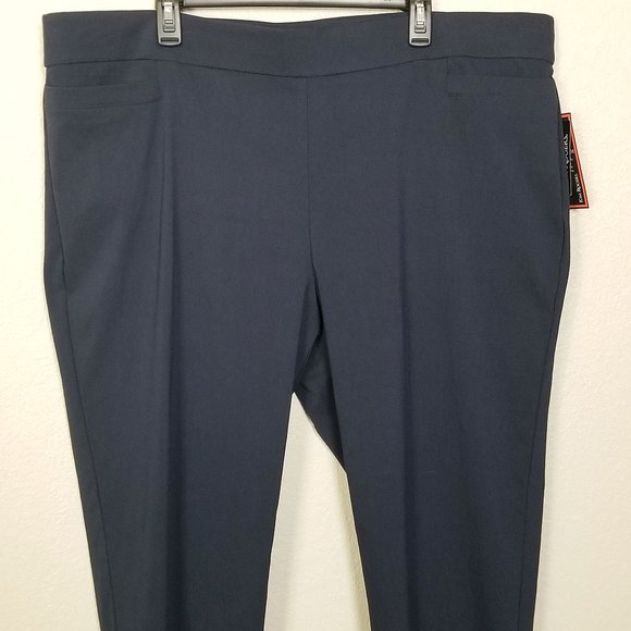 Kim Rogers Plus Size Solid Pull-On Dress Pants 24W - Picture 3 of 8